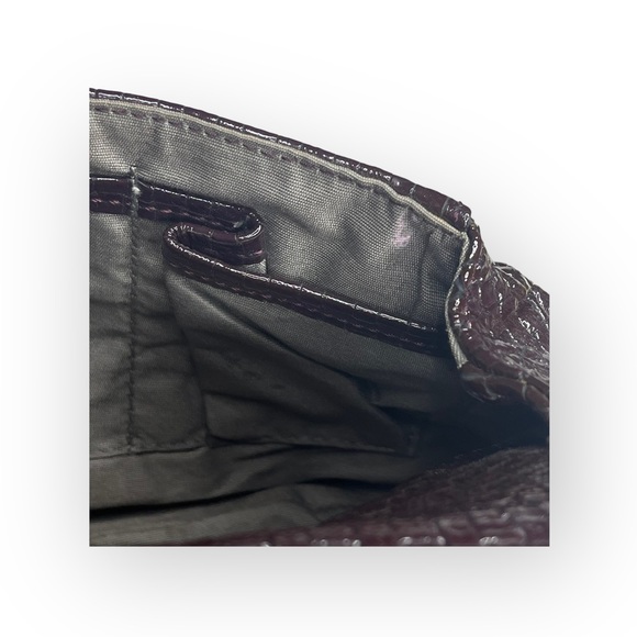 Goldenbleu ♛ Katie Woven Clutch Handbag Evening Bag ♛ Amethyst Patent Leather ♛ - Picture 13 of 16